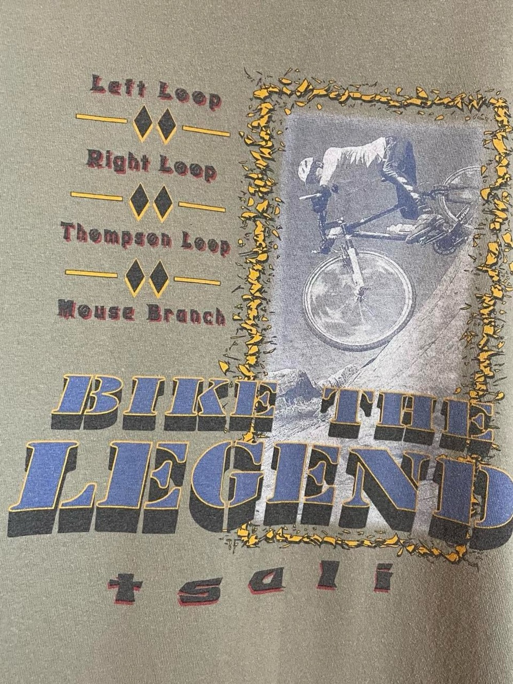 Vintage 90s Tsalagi Nantahala Outdoor Center Bike The Legend Bike T-shirt